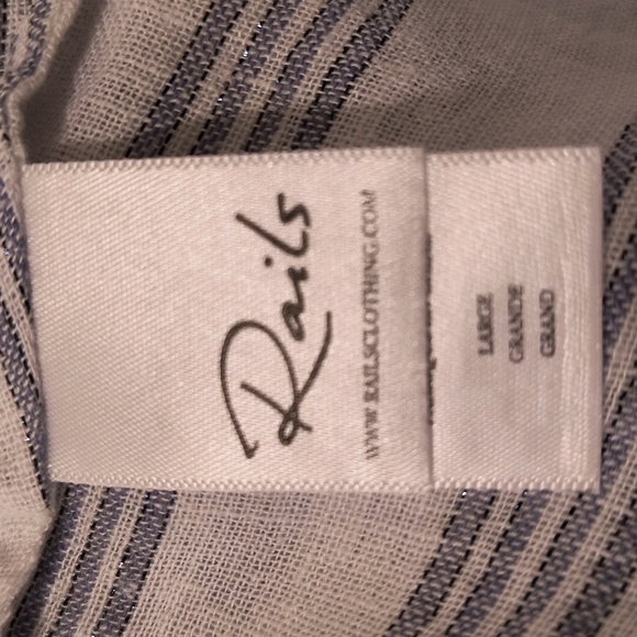 Rails Dress L Linen and Rayon Sleeveless Mini - Picture 9 of 16